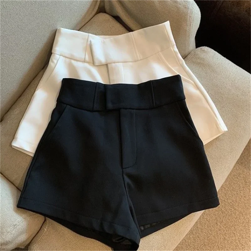 Women Shorts  Black Shorts Women Harajuku Elegance High Waisted Shorts A Line Slim Casual Hot Girl Straight Pants Sexy