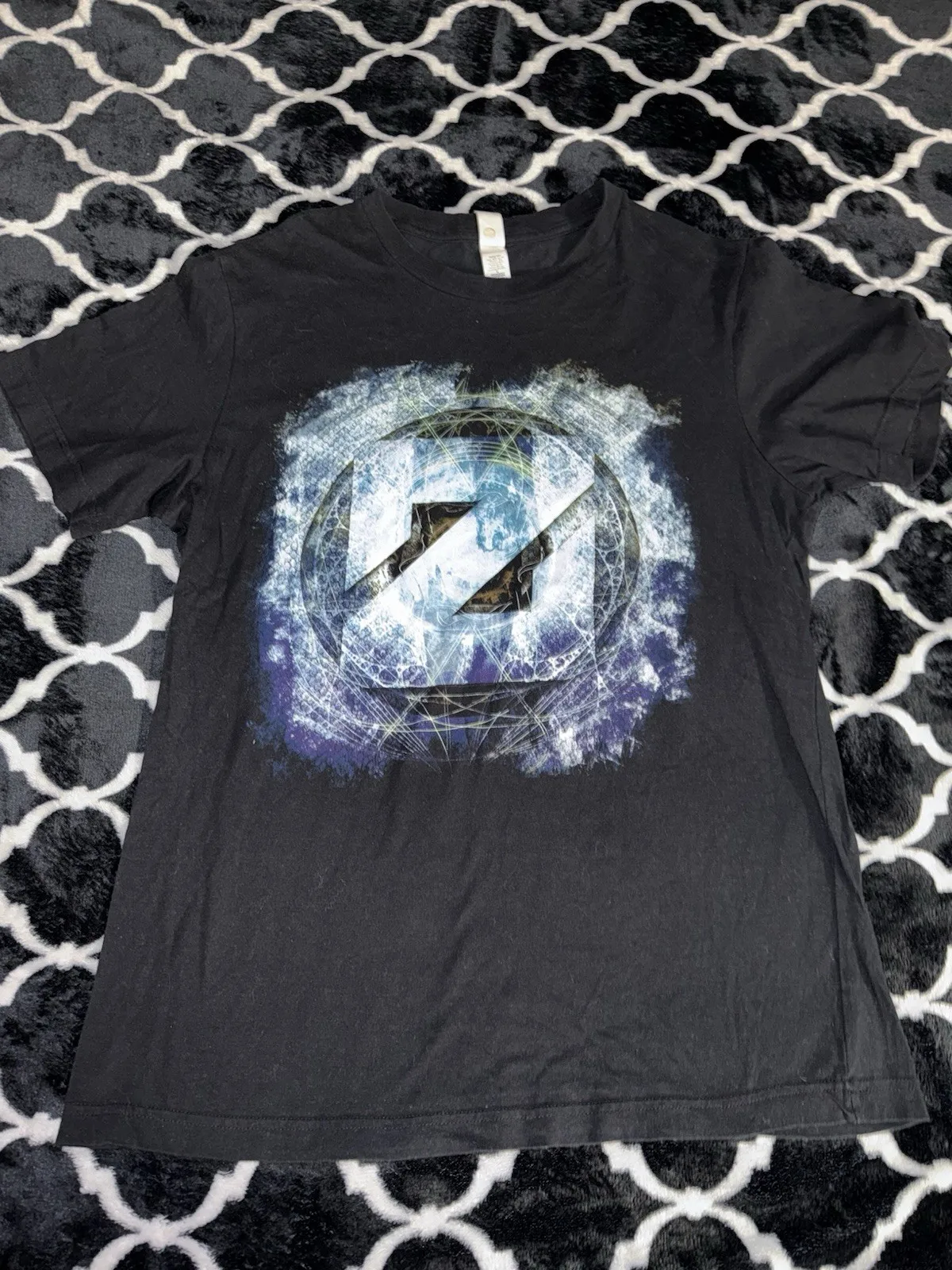 VTG Zedd momento de claridad gira de conciertos Merch talla grande para hombre negro EDM Techno