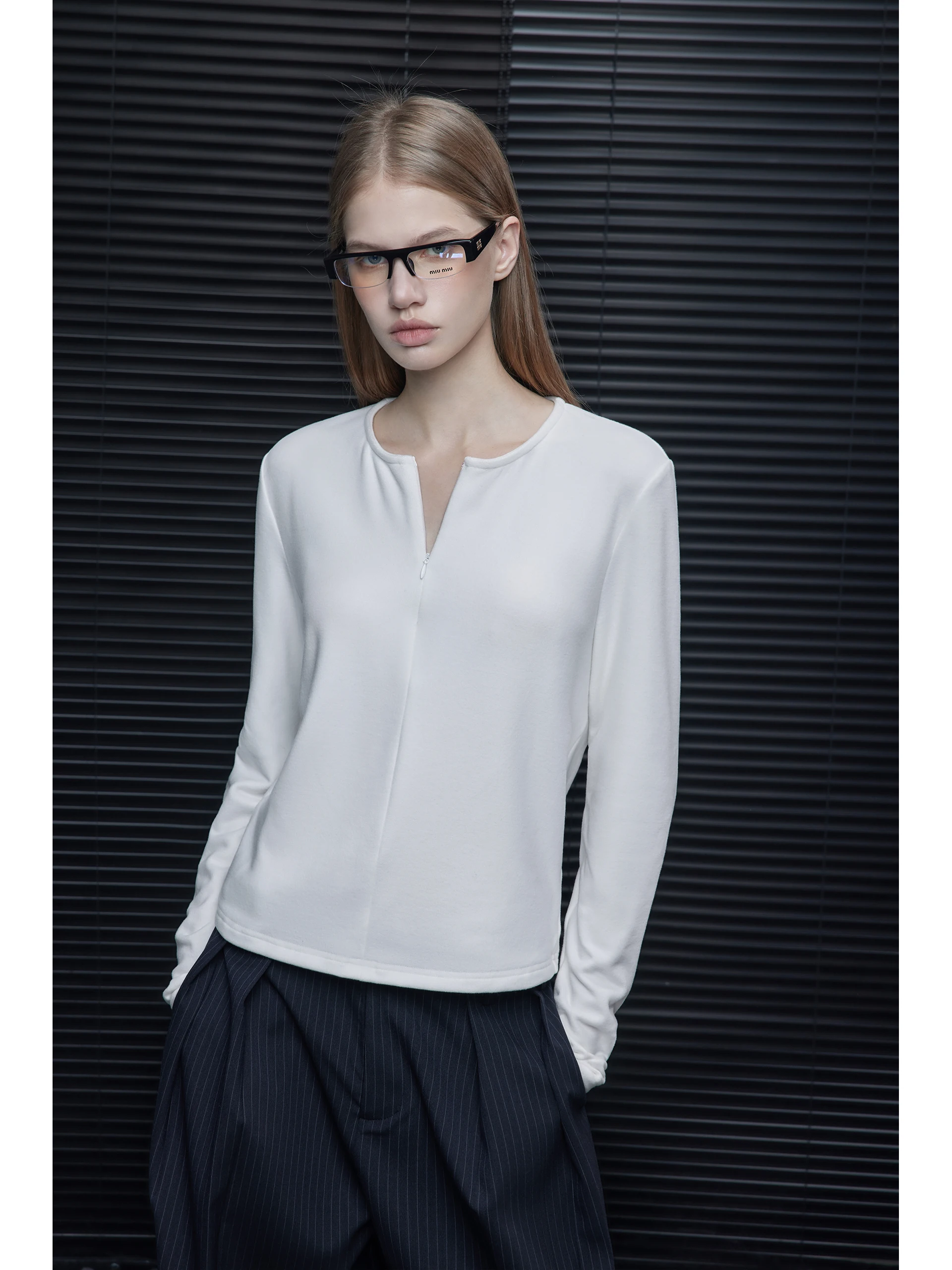 

Женская футболка Slim Fit Long Sve round Ne Base irt Pure Color Street Sle Stand Edition, повседневная одежда, женский топ