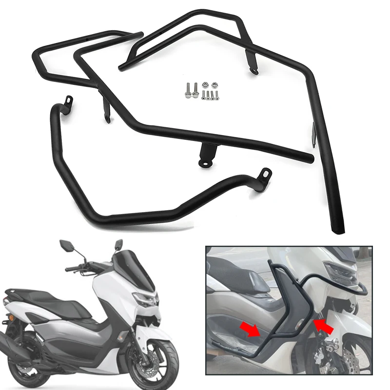 NMAX155 Motorcycle Accessories Engine Guard Highway Crash Bar Bars Frame Protection Bumper Fit for Yamaha NMAX 155 2021-2023