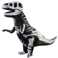 New Inflatable Dinosaur Costume T-Rex Skeleton Adults Kids Dino Suit Carnival Cosplay Party Fancy Dress Birthday Blow Up Outfits