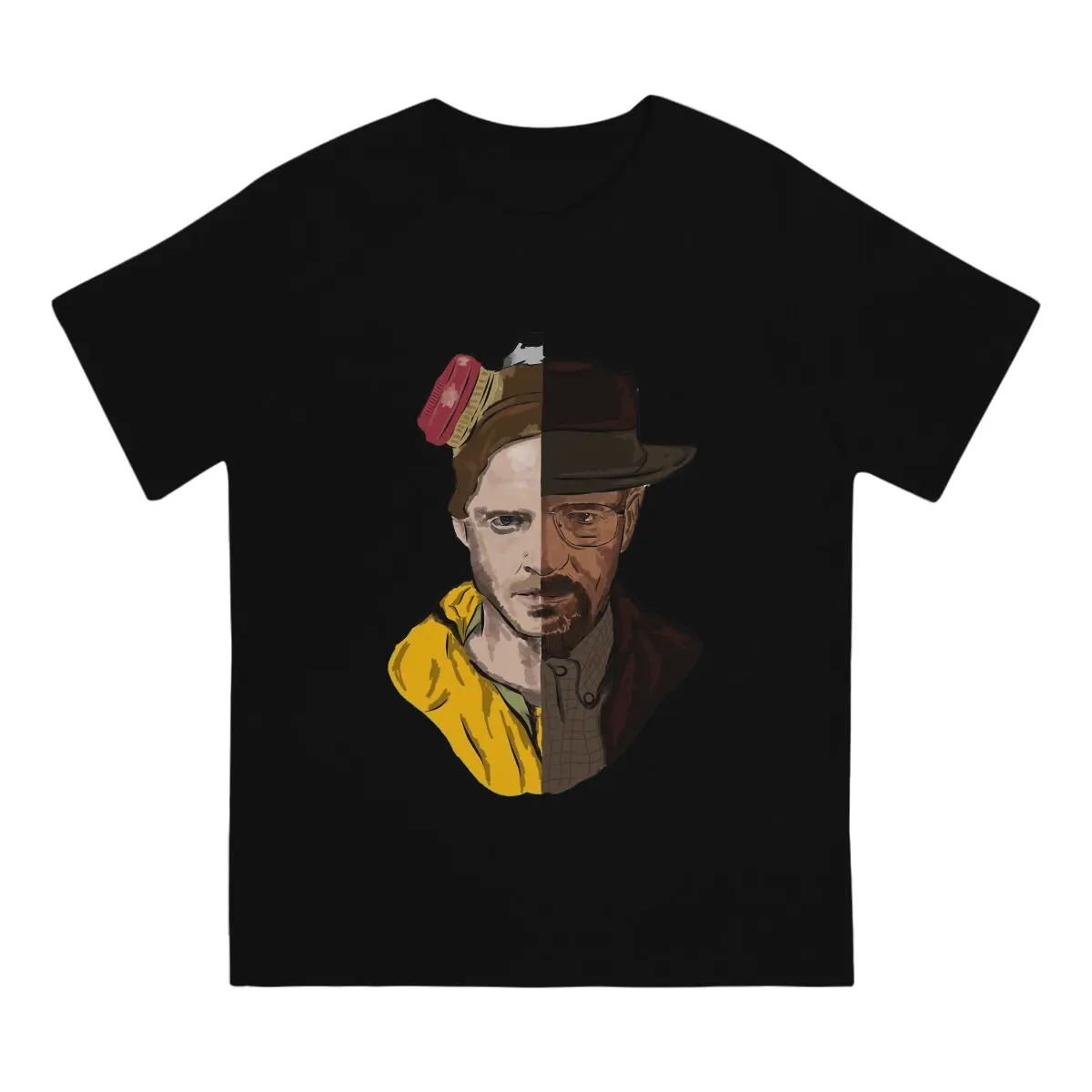 Two-Faced Breaking Bad Walter White TV Show T Shirt Fashion O-Neck TShirt Harajuku Tops Polyester