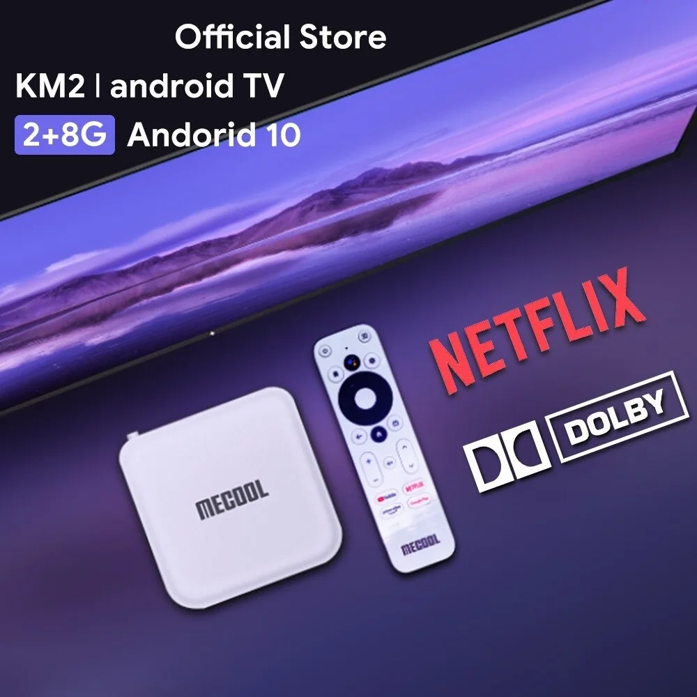 New! KM2 4K Android TV Box Amlogic S905X2 2GB DDR4 USB3.0 SPDIF Ethernet WiFi Multi-streamer HDR 10 Widevine L1 TVBOX