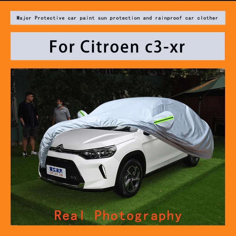 

﻿﻿For Citroen c3-xr Car Covers Outdoor Waterproof Dustproof Sun Rain Snow Protection Thick Oxford Cloth Full Outer Cover