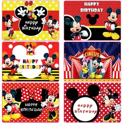 Disney Cartoon Mickey Minnie Children's Birthday Party Background Wall Decoration Baby Gift Gift Girl Photo Proper