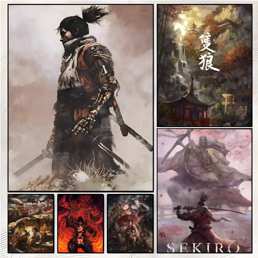 Brutal Elegant S-Sekiro S-Shadows Die Twice Poster Superior Home Space Pub Indoor Decorative Art & Home Decor