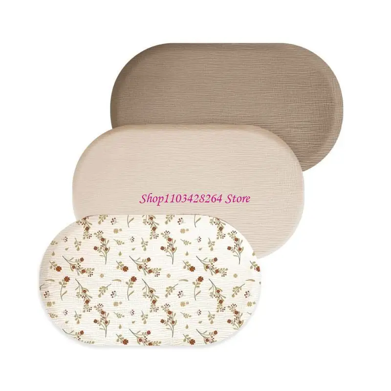 مجموعة ملاءات مناسبة لعربة الأطفال حديثي الولادة من القطن #3