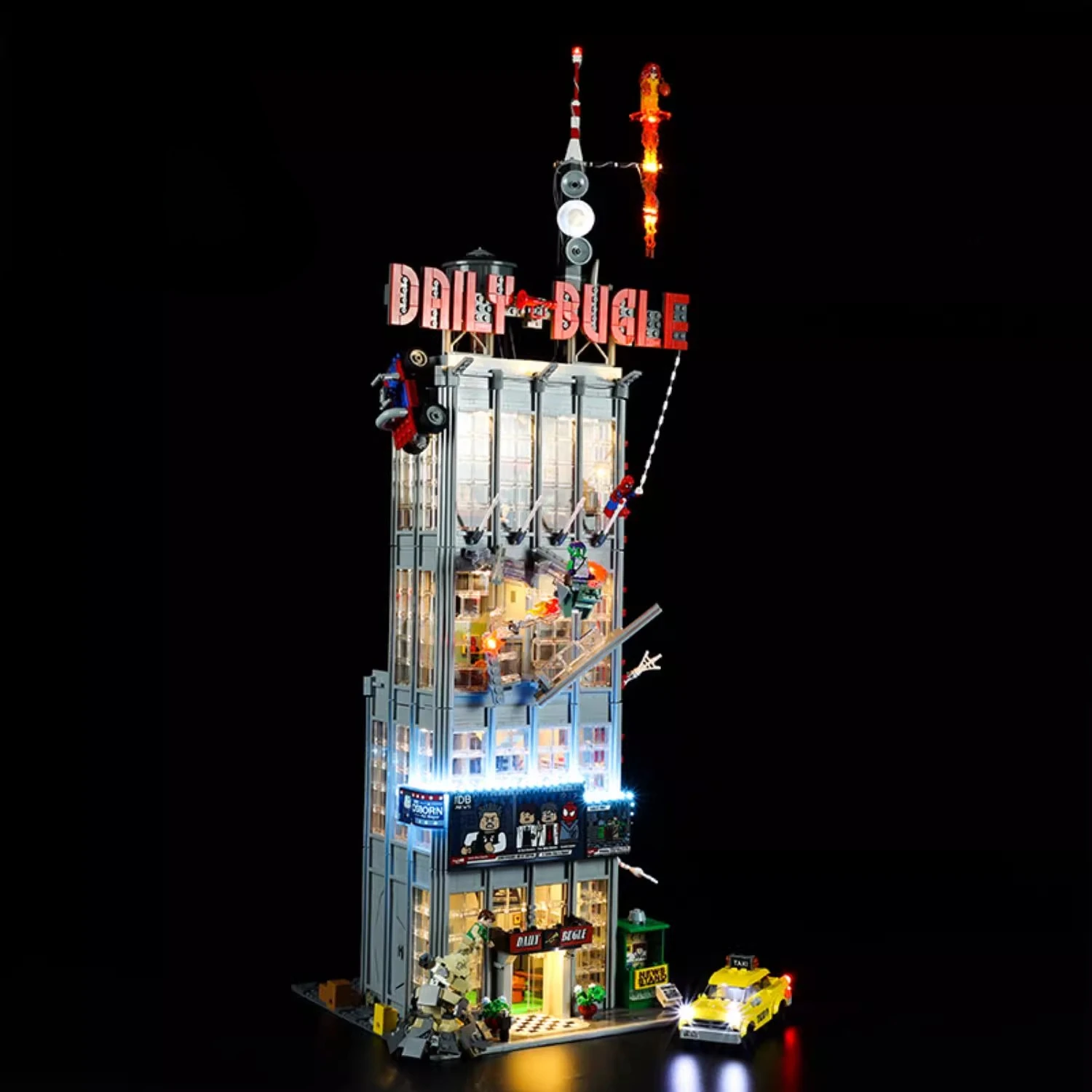 Set di illuminazione a LED senza modello adatto per LEGO Daily Bugle 76178 (escluso blocchi di costruzione)
