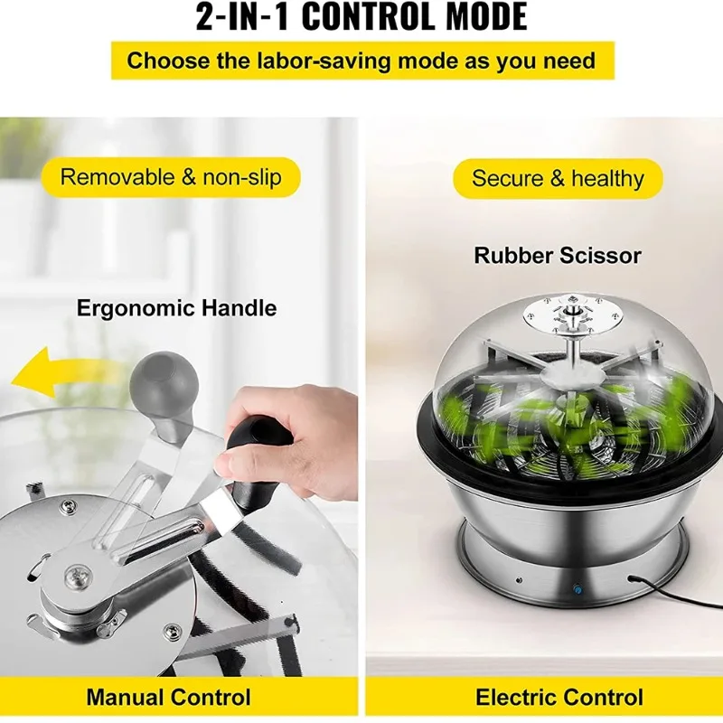 Leaf Bowl Trimmer electric Machine Twisted Spin Cut with Hand Drive Grass Trimmer for Plant Herb and Flower