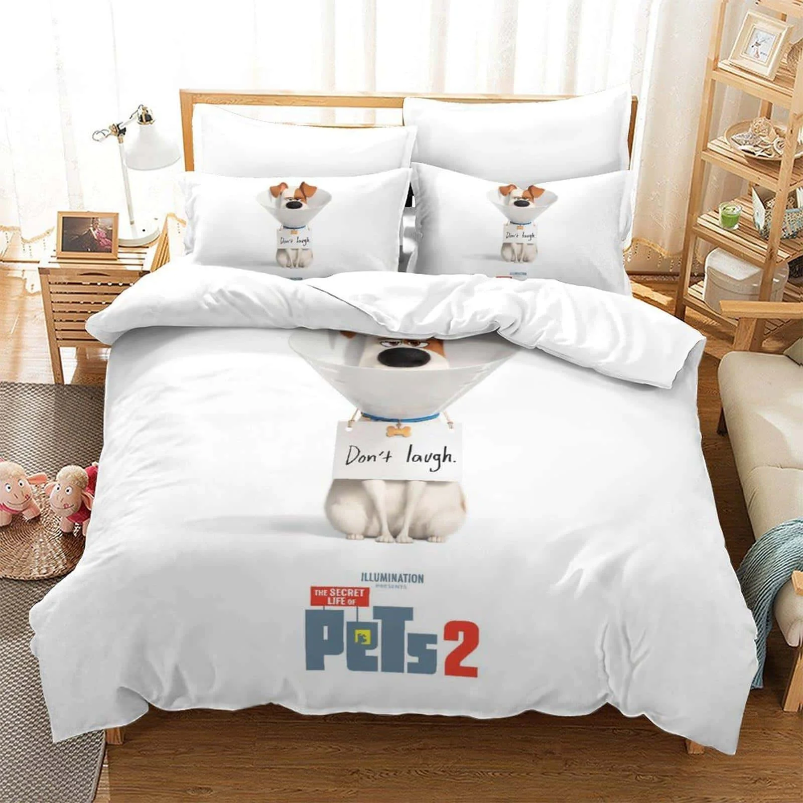 3D Print Cartoon The Secret Life of Pets Bedding Set Single Twin Full Queen King Size Bed Set Adult Kid Bedroom Duvet cover Sets