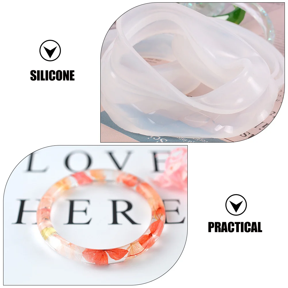 

4Pcs DIY Bracelet Mold Silicone Mold for Bangle Casting Crystal Epoxy Craft Crystal Epoxy Mould DIY Craft Molds