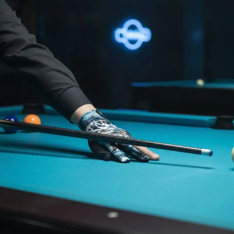 1 Stück Neuer Snooker-Queue-Handschuh für die linke Hand, atmungsaktiver Billard-Queue-Handschuh, 3-Finger-Billard-Handschuh für Herren, Zubehör – Detail 5