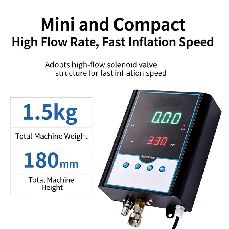 

Auto Automatic Tire Inflator Wall Mounted Digital Display Inflator Pump Tire Shop Auto Repair Factory