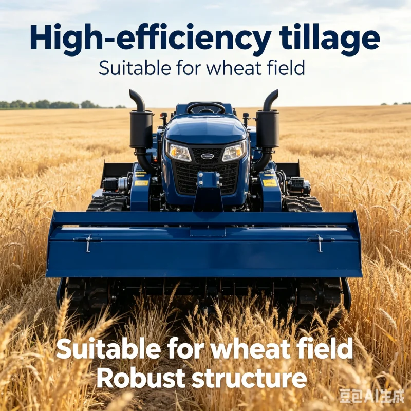 

China Agricultural Tillage Machine Track Crawler Tractor Seat-type Tiller Suit Wet and Dry Land Small Rotary Cultivator