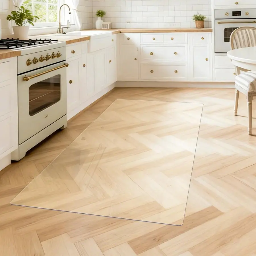 

Clear Runner Rug for Hallway, 3x6 Waterproof Plastic Floor Mat, Non Slip Kitchen Mat for Floor, Indoor Outdoor Entryway Vinyl Ru