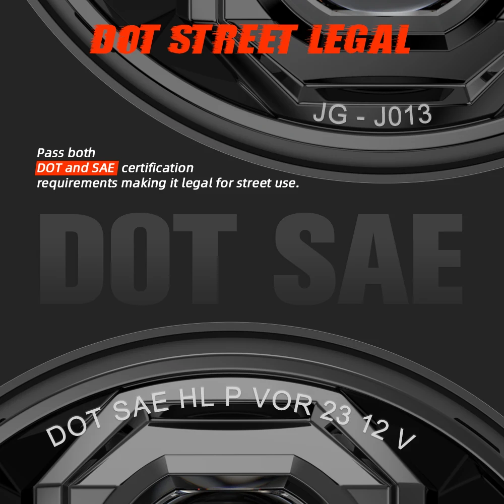 DOT 12V 24V High Quality LED Headlight High Low Beam 50w 7" Round LED Auto Headlight