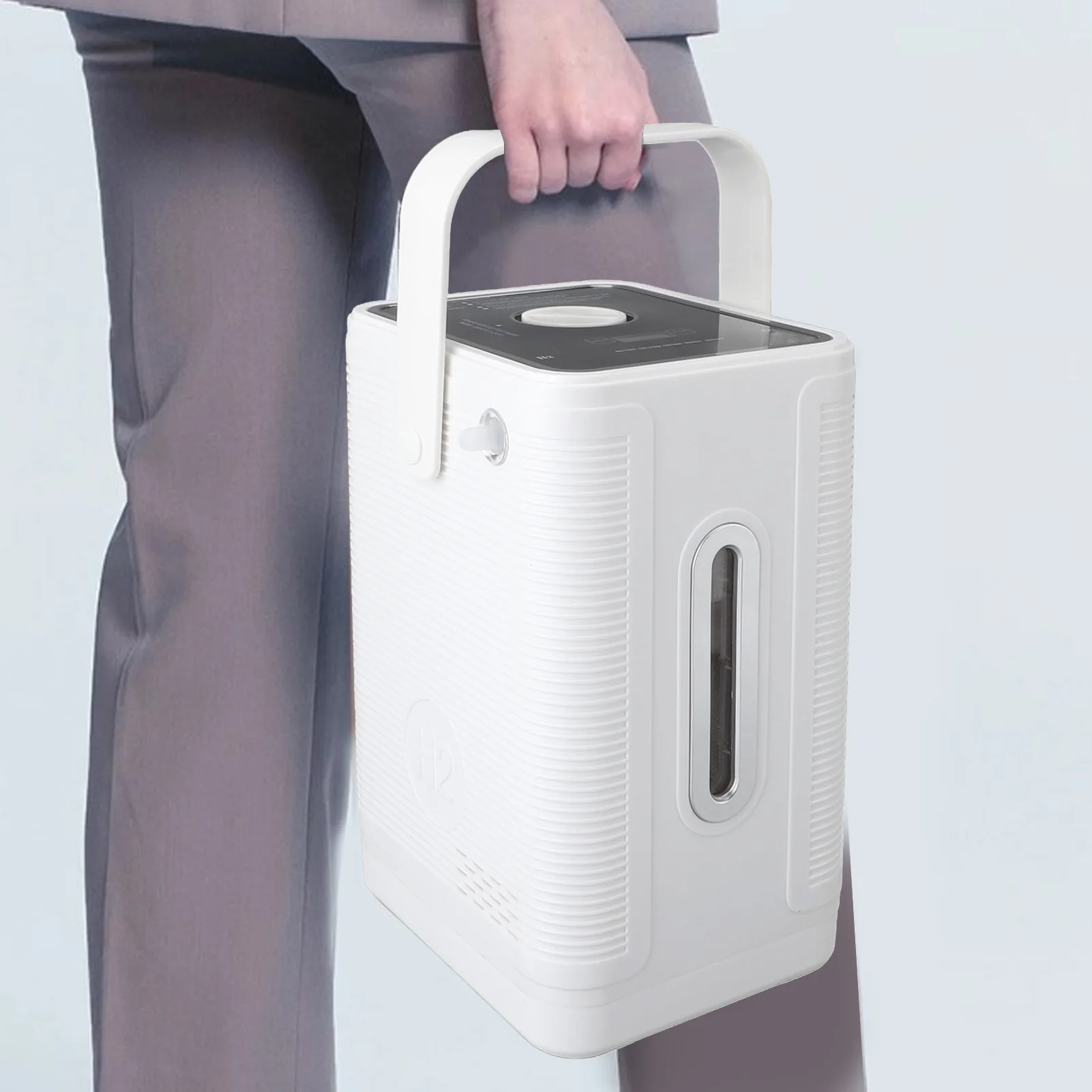 آلة استنشاق الهيدروجين الغنية هادئة المحمولة عالية النقاء H2 مولد مياه الهيدروجين الاستنشاق 225 مللي/دقيقة للمنزل