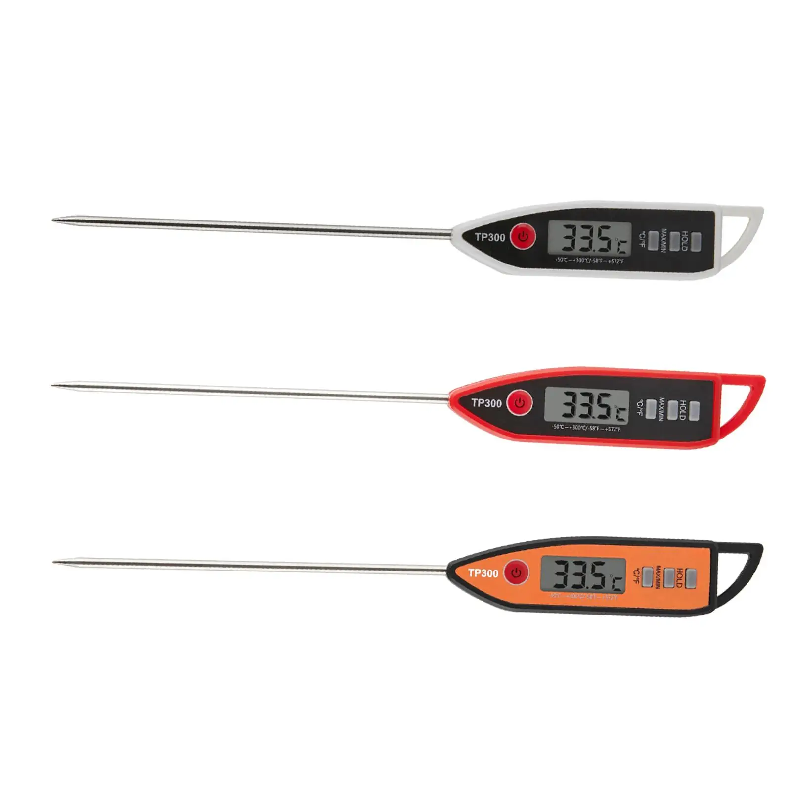 Instant Read Meat Thermometer Fast Thermometer Digital Food Insert Thermometer for Steak Turkey Oven BBQ Outdoor Grilling