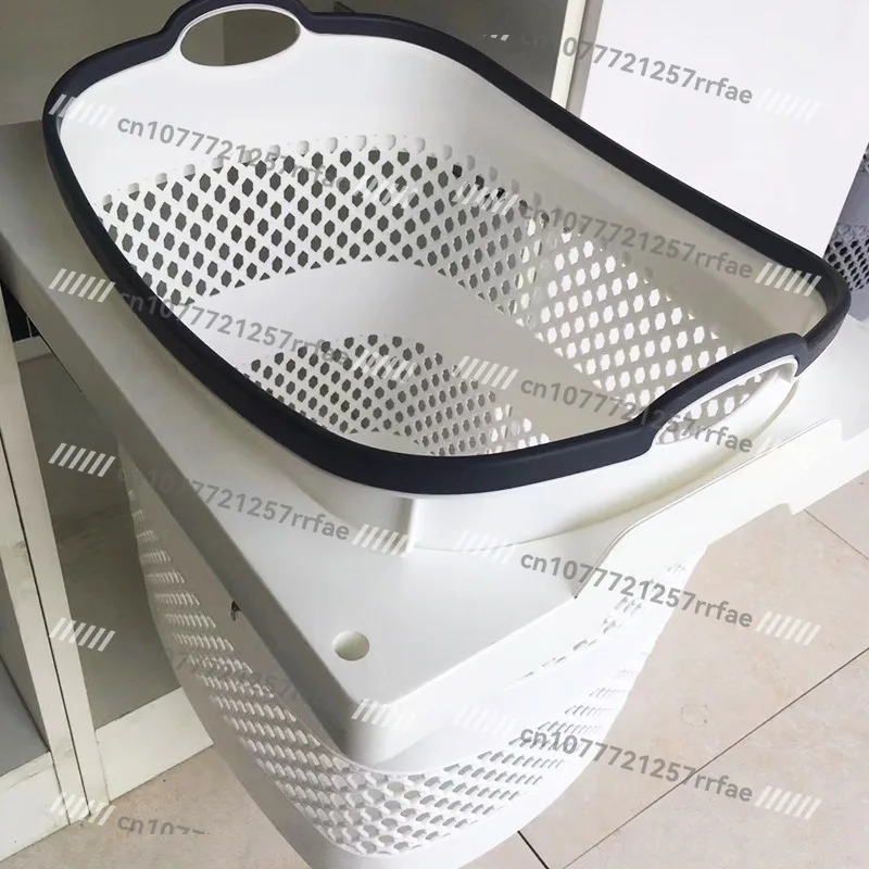 Washing machine cabinet embedded laundry basket family bathroom cabinet bathroom storage basket dryer top portable laundry