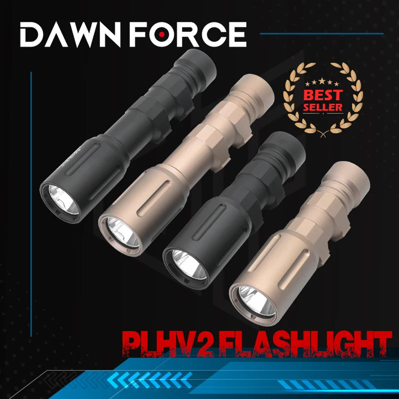 

Tactical Mod-litee PLHv2 18350 18650 White LED Airsoft Rifle Hunting High Power Weapon Scout Flashlight with Original Markings