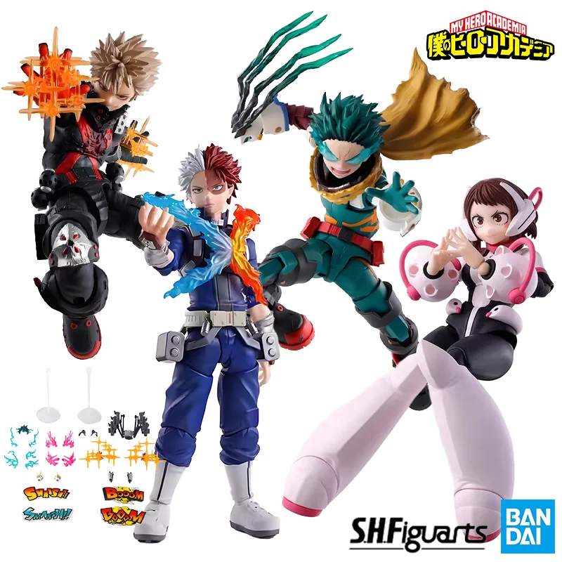 

BANDAI SHF My Hero Academia SHOTO TODOROKI Izuku Midoriya Bakugo Katsuki Ochaco Uraraka Bakugo PLUS ULTRA Gifts for Boys Girls