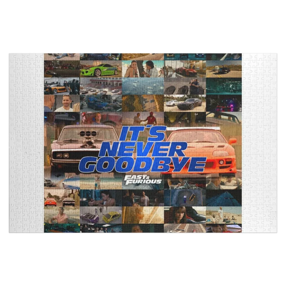 Fast & Furious - IT'S NEVER GOODBYE - Paul Walker - Vin Diesel Jigsaw Puzzle Photo Personalized Gifts Christmas Gifts Puzzle