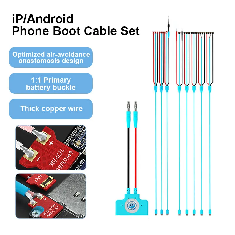 

MaAnt KJ-1 DC Power Supply Current Testing Cable For Phone 6G~14PM Android Samsung Huawei Power Boot Control Line Power on Cable