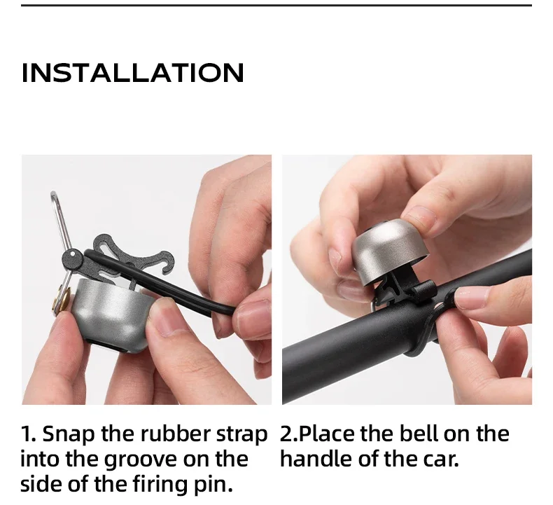 ROCKBROS Lokaler Versand Fahrradklingel 100dB Warnton Kupfer-Aluminium-Legierung Wasserdicht Ultraleicht Laute Fahrradklingel Fahrradzubehör – Detail 15