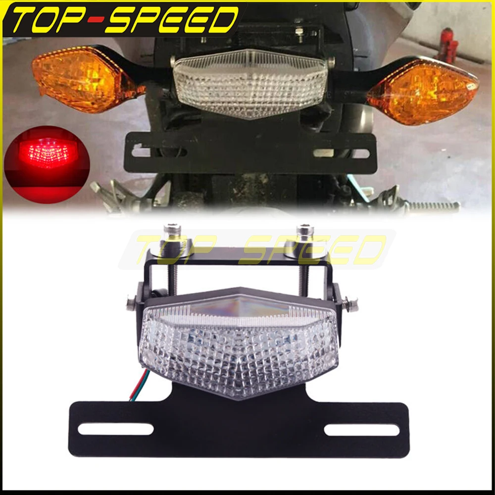 

For Honda NC700 NC750 NC 700 750 S/X 2012-2015LED Tail Brake Light License Plate Holder Fender Eliminator Registration Bracket