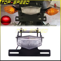For Honda NC700 NC750 NC 700 750 S/X 2012-2015LED Tail Brake Light License Plate Holder Fender Eliminator Registration  Bracket
