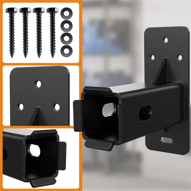 Soporte de pared A44F-Hitch, enganche de estante de bicicleta de montaje en pared, portador de carga de horquilla, almacenamiento de receptor de enganche de bicicleta, colgante de estante de carga