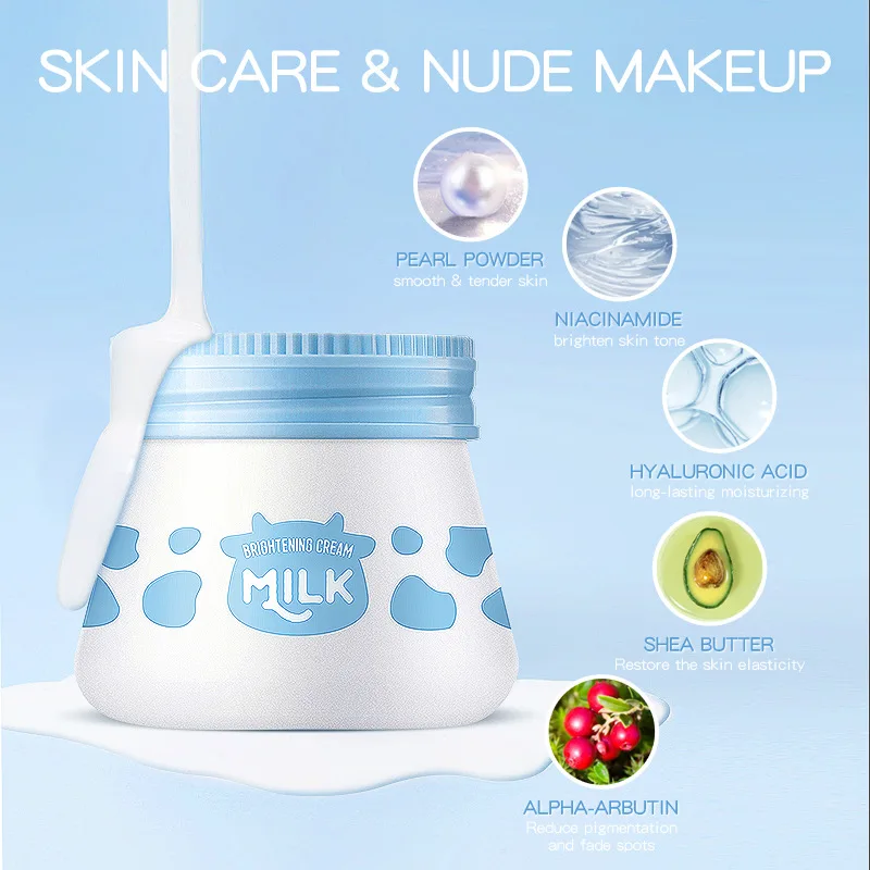 1PC LAIKOU Milk Cream Hydrate Facial Cream Nourish Nourishing Moisturizing Creams Skin Care Korean Cosmetics