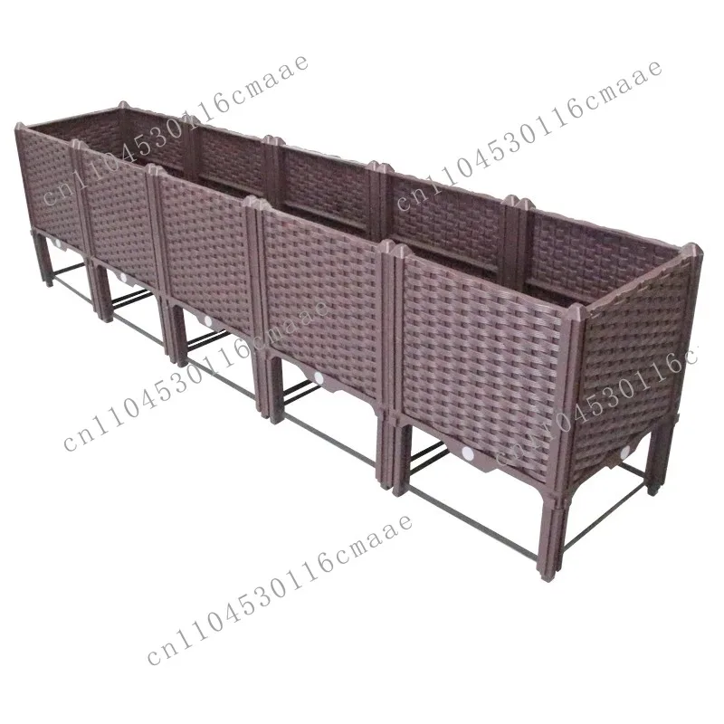 New PSC Elevated Garden Bed Automatic Watering System Drainage Hole, Suitable for Vegetable, Fruit, Flower Seed Planting Box
