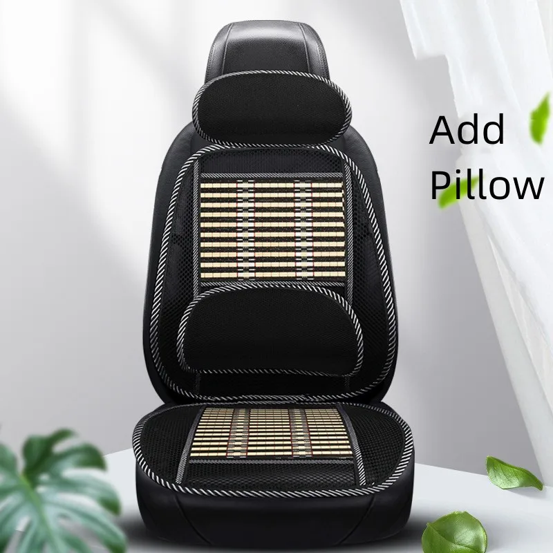 

Black Bamboo Auto Newer Luxury Breathable Car Seat Cover Summer Seasons, Universal Fit for 95% Automobile