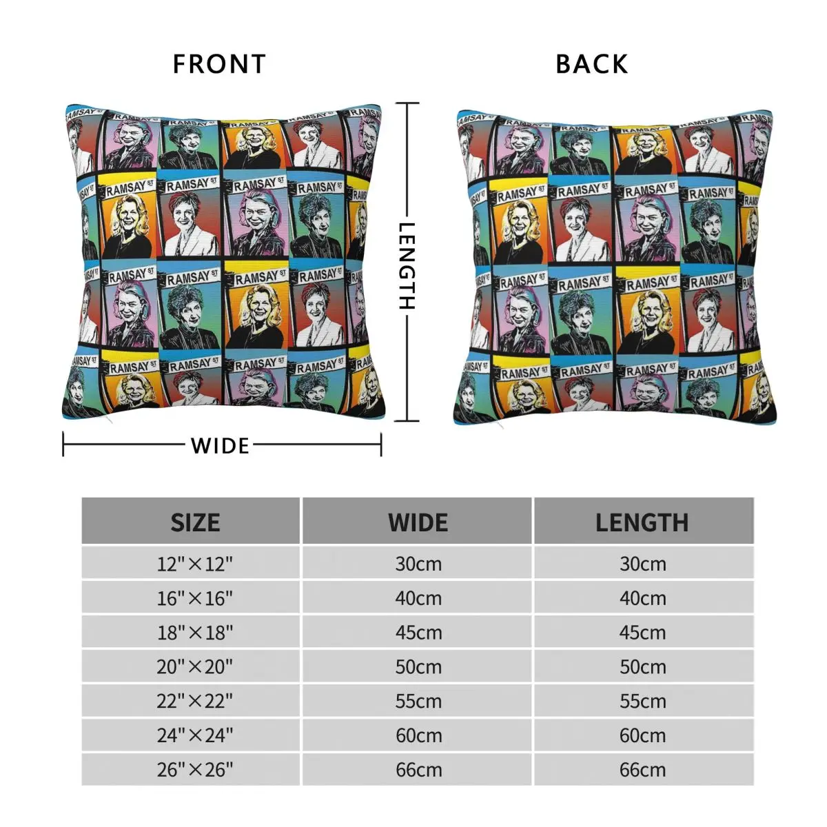 Neighbours Tv Icons Square Pillowcase Polyester Linen Velvet Pattern Zip Decorative Car Cushion Case