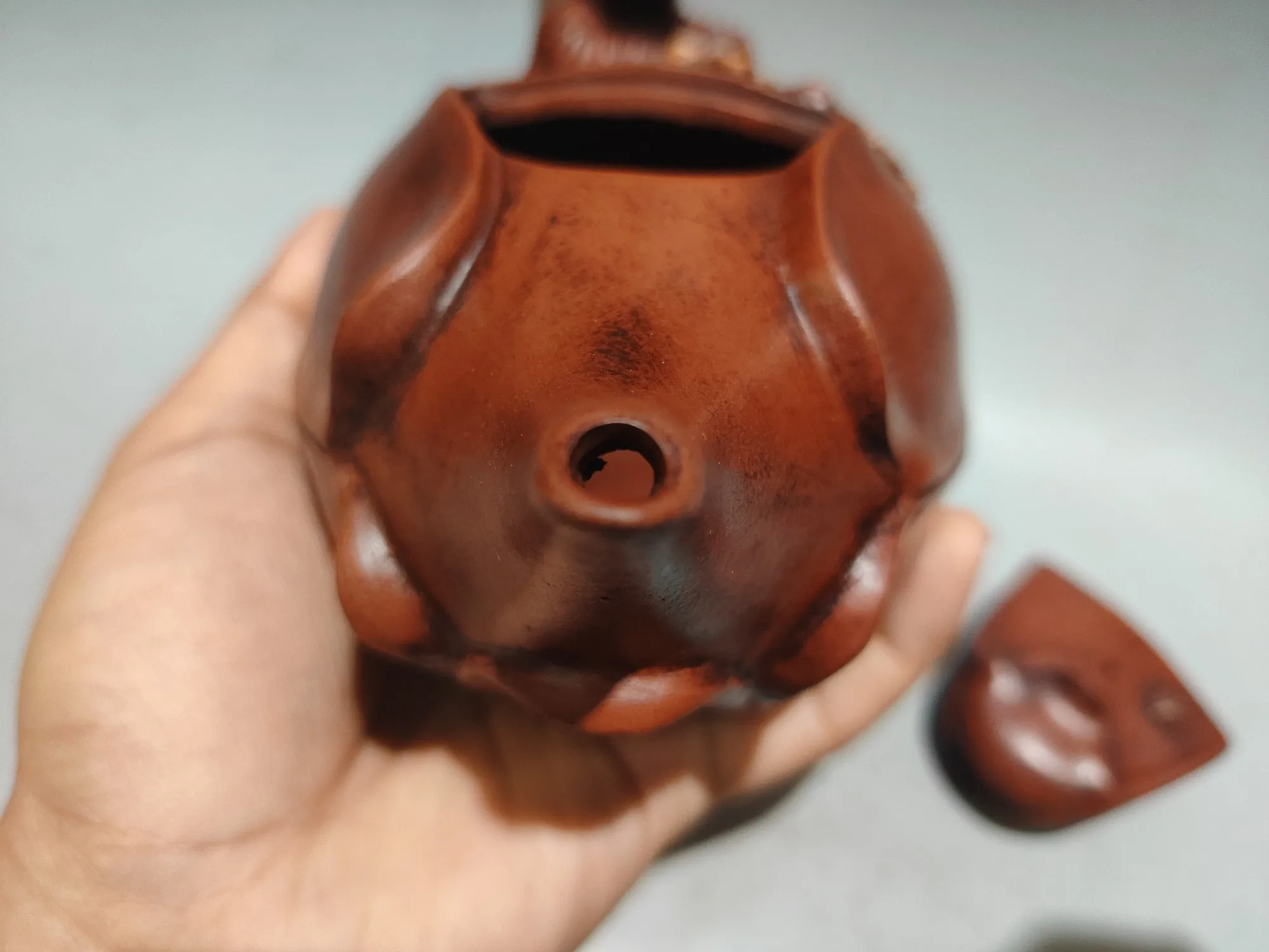 Purple Clay Pot Magpie and Plum Blossom moral be radiant with joy Fruit pot tea ceremony Kettle Teapot Pot Tea