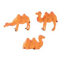 Office Desk Camel Decor Mini Camel Ornaments Tiny Figurines for Desktop Decoration Diy Crafts Set of 3 Miniature Camel for Micro
