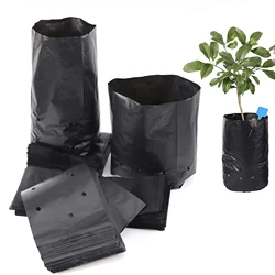 20pcs Thickened Plant Pe Seedling Bag Seedling Bag Green Garden With Ventilation Holes Fruit Tree Plant Bonsai Planting Bag