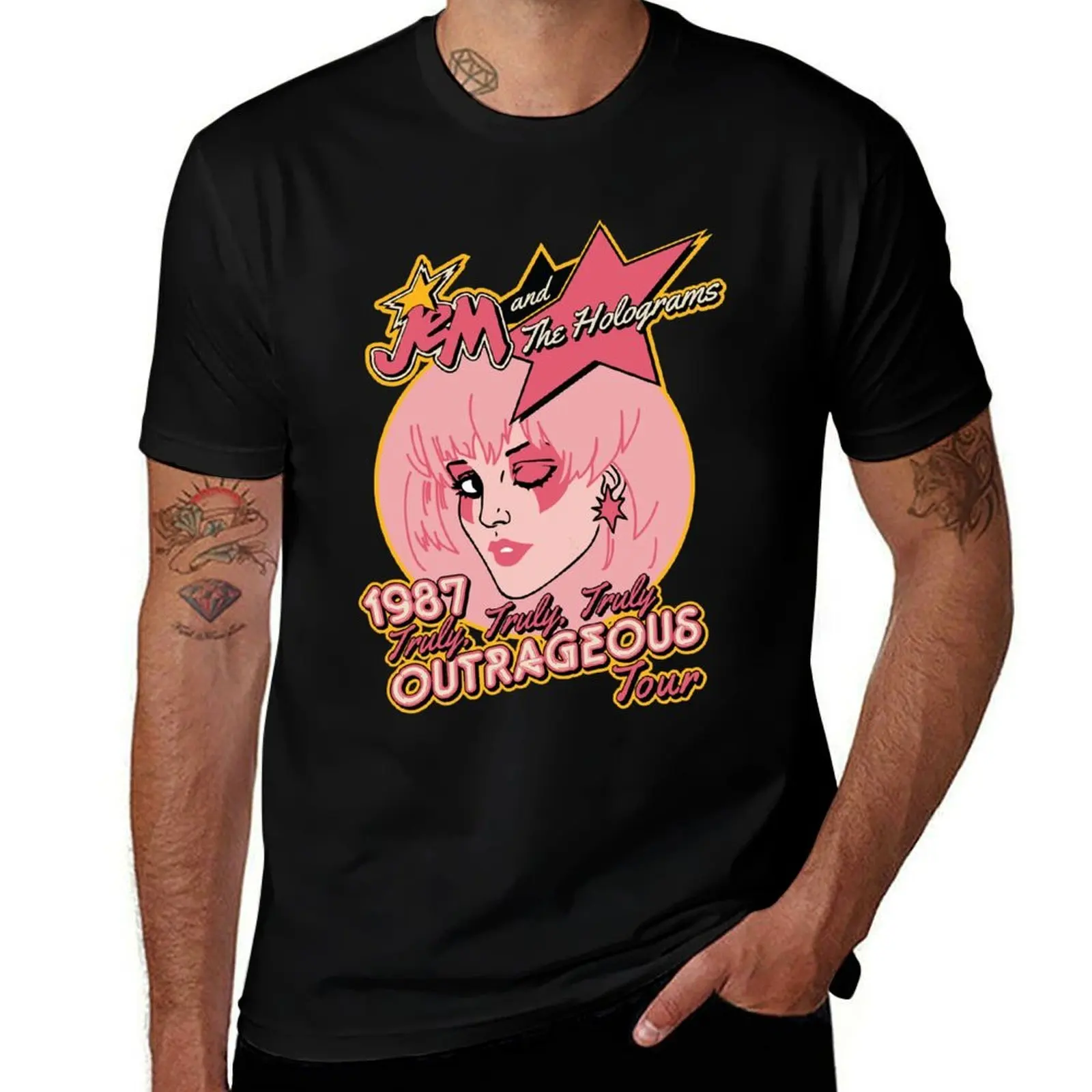 

Jem and The Holograms Tour Classic T-Shirt Essential Solid Color T-Shirt