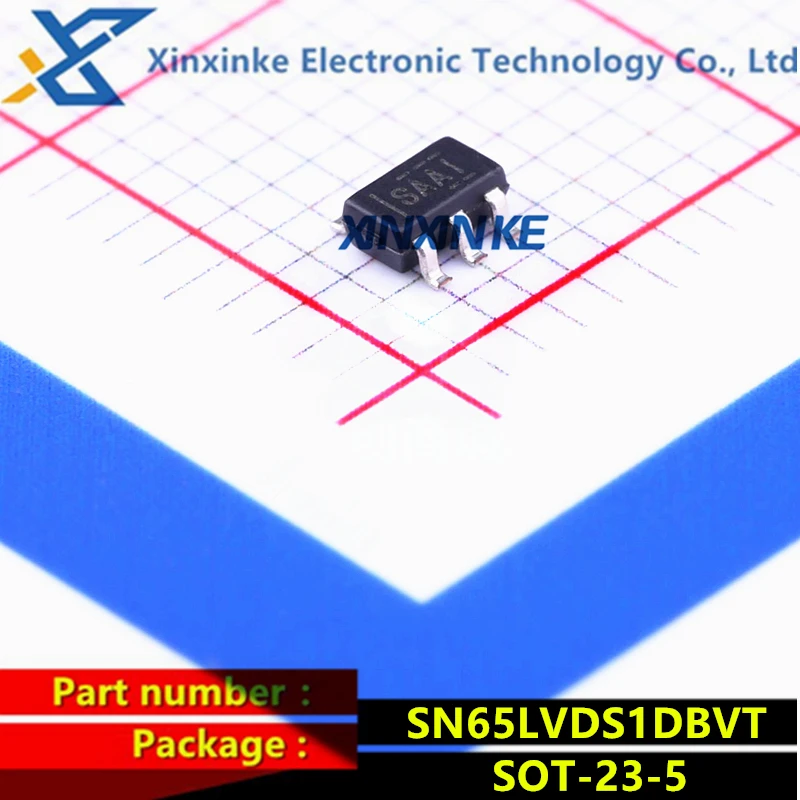 

10PCS SN65LVDS1DBVT SOT-23-5 Mark:SAAI LVDS Interface IC Single LVDS Transmitter Brand New Original