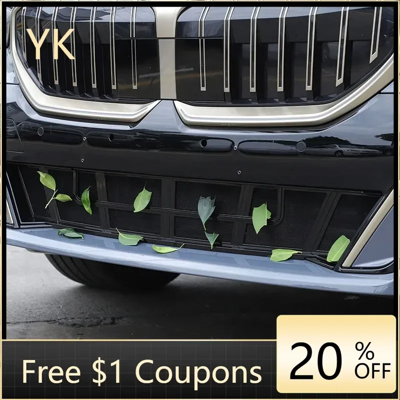 

For BMW 5 Series I5 G60 2024-2026 ABS Car Front Grille Air Intake Dust Filter Trim Car Accessories(Suitable for Sports Version）