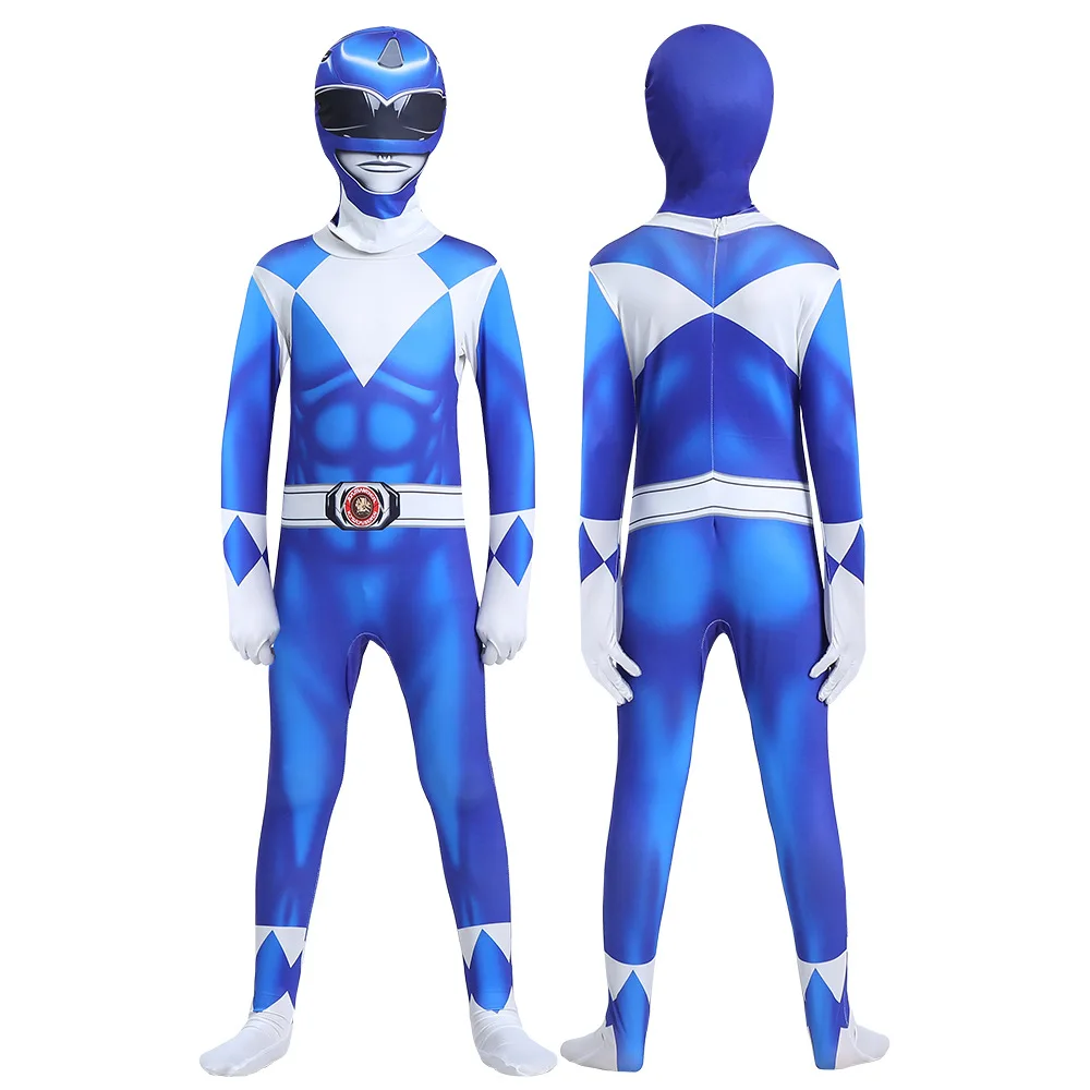 Volwassen Kinderen Superheld Power Samurai Sentai Shinkenger Rangers Kostuum Cosplay Volwassen Jumpsuit Jurk Halloween Party Zentai Suits