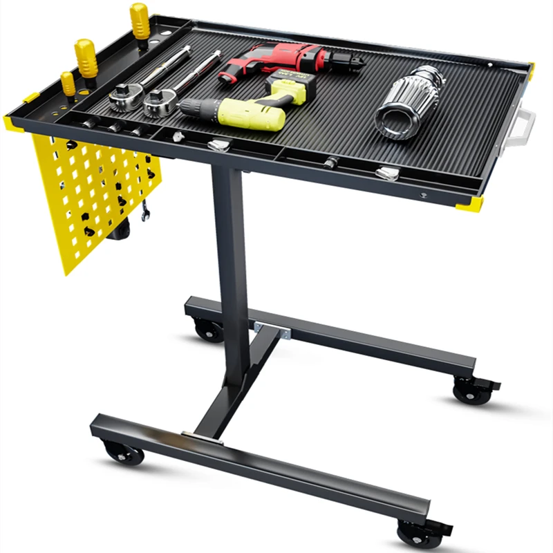 Lifting Workbench Engine Repair Parts Storage Workshop Mobile Tool Cart Hand Truck Automotive Repair Tools