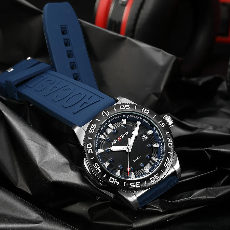 Reloj de moda informal para hombre, resistente al agua, calendario luminoso, multifuncional