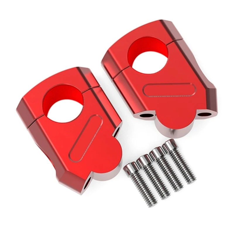 652F Strong strength Aluminum Handlebar Risers Optimized Ridings Position Easy Installation Handlebar Risers Pair for
