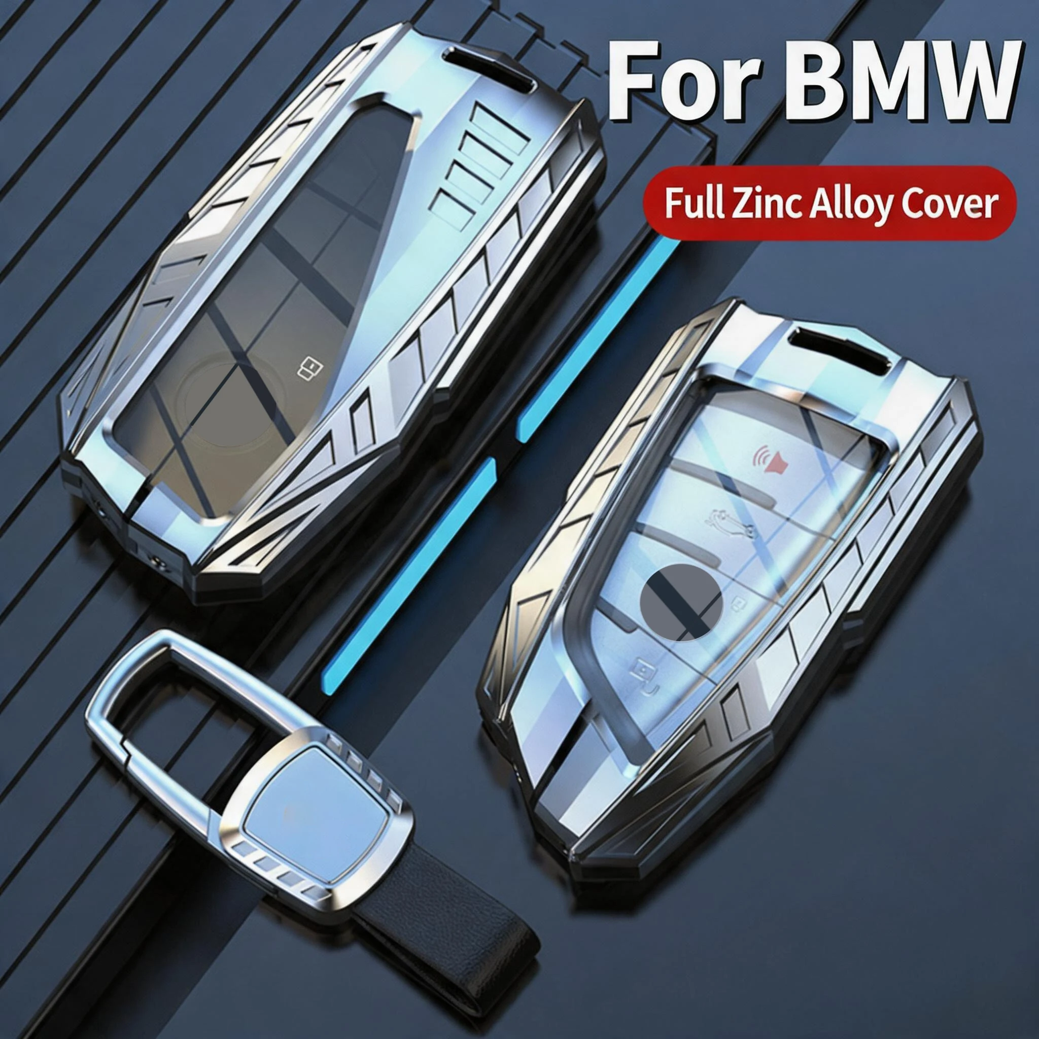 For BMW X1 X2 X3 X4 X5 X6 X7 iX3 320d 330i 116i 118i 218i 220d 520d 530i 530d Car Key Case Holder Cubierta De Control Remoto
