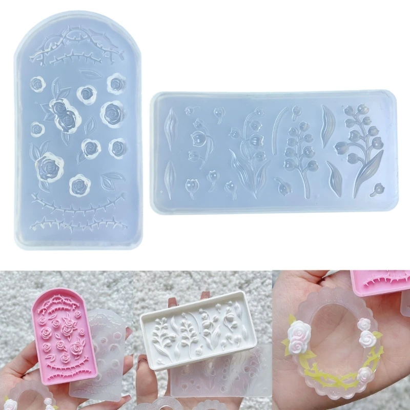 Silicone Mold Set for Crafting and Baking Innovative Rose Flower Shaped Mold for Crafting Rose Crafts and Baking Treats