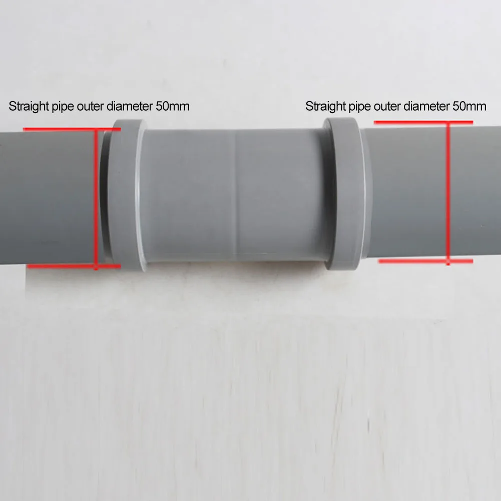 Sewage Handling Made Easy The 50MM Diameter Straight Pipe Coupling Offers a Secure Connection without Worry of Leaks