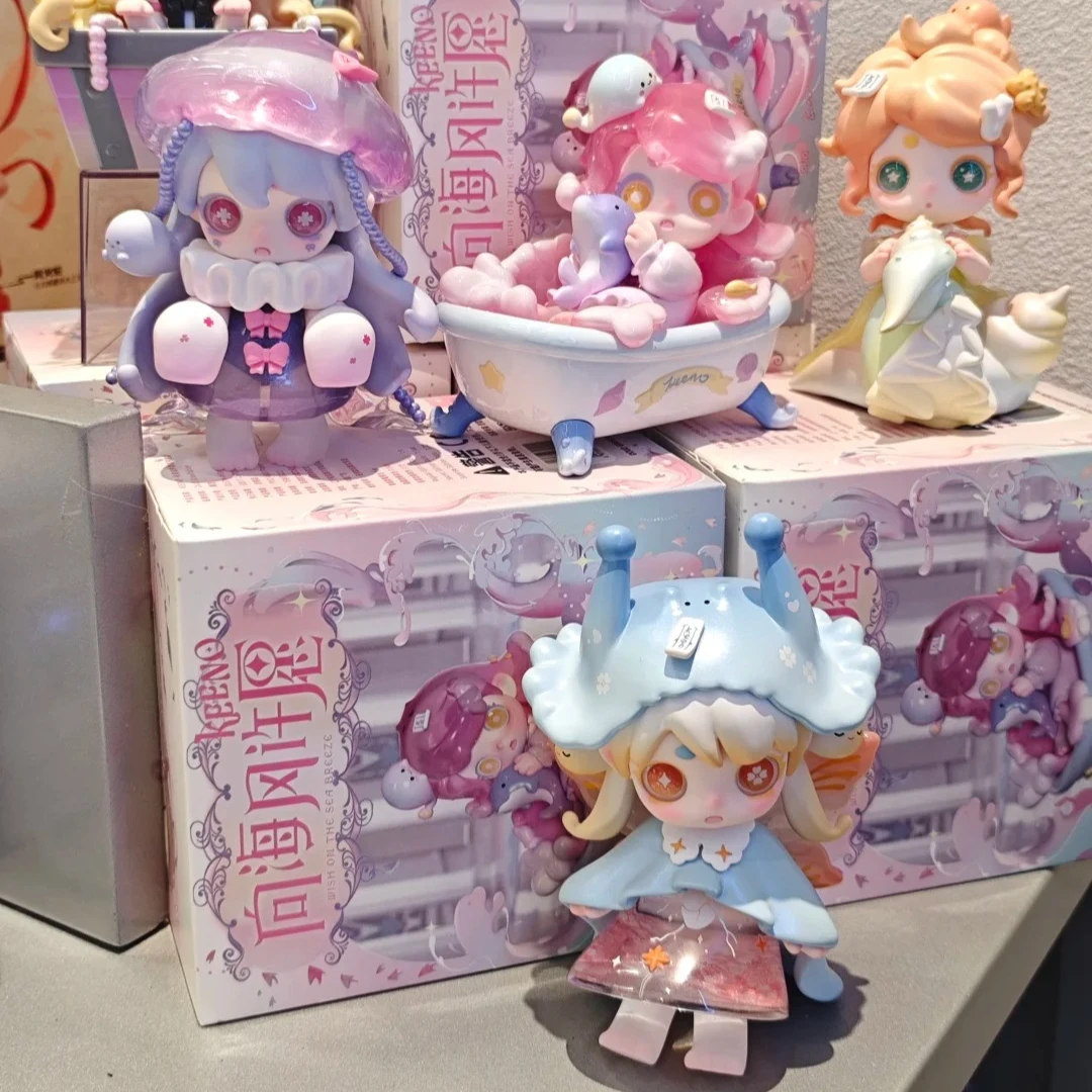 Authentic Keeno V3 Sea Breeze Wishing Series Blind Box Trendy Mystery Box Desktop Ornament Collection Girl Surprise Gift