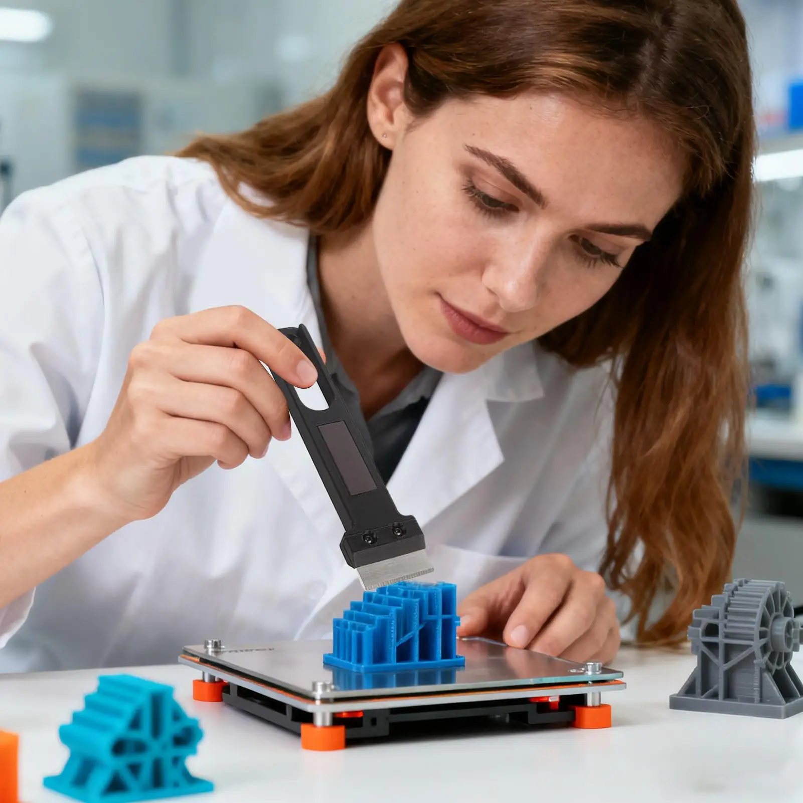 

Скребок для кровати 3D-принтера, профессиональные аксессуары для печати, 3D-печать, скребок для зачистки моделей из смолы для моделей, удаление горячей кровати